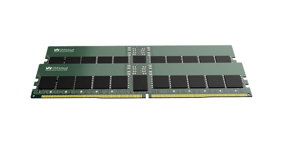 OVHcloud DDR5 RAM dual-channel kit, two DIMM modules