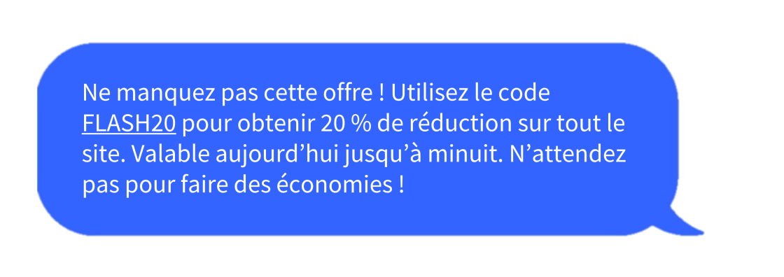 sms offres flash