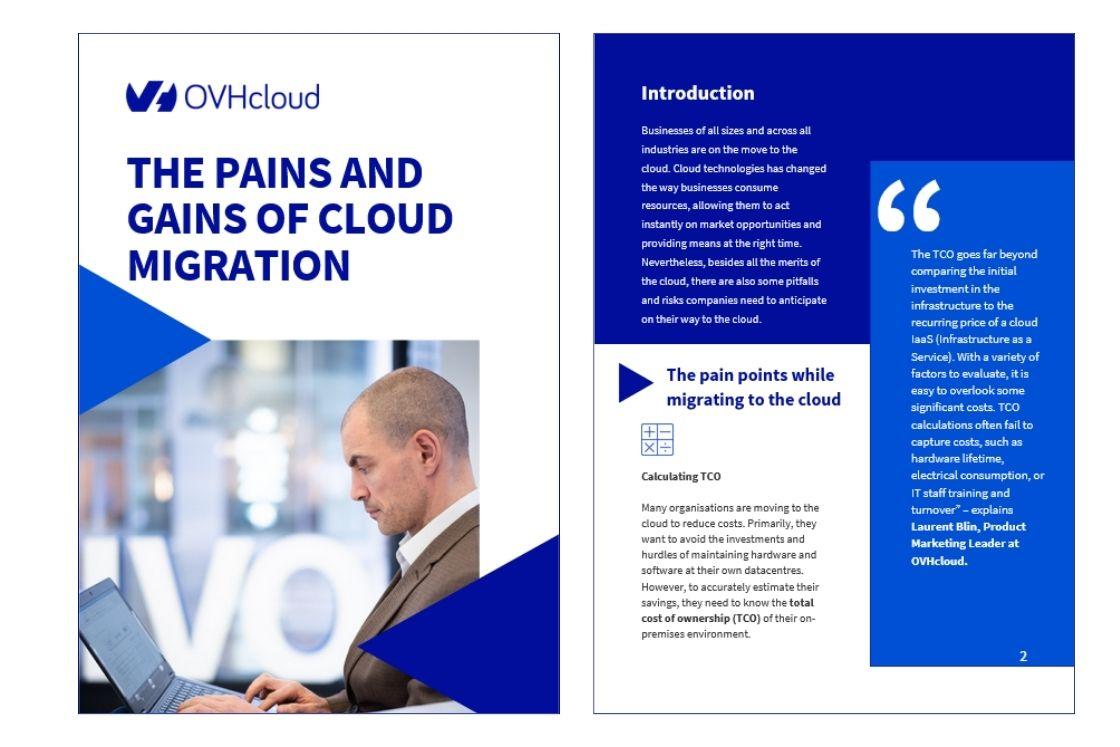 Pains and gains of cloud migration - cover image and introduction