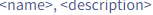 name description balise